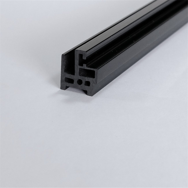 black plastic extrusion parts