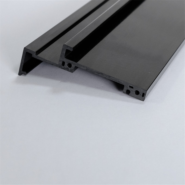 black plastic extrusion parts