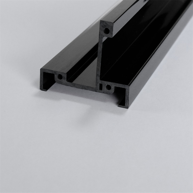 black plastic extrusion parts