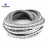 Self-adhesive wool pile weather strip for building door