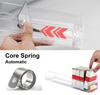 Supermarket Shelf High Strength Plastic Bracket Adjustable Spring Tension Spring Loaded Shelf Pusher